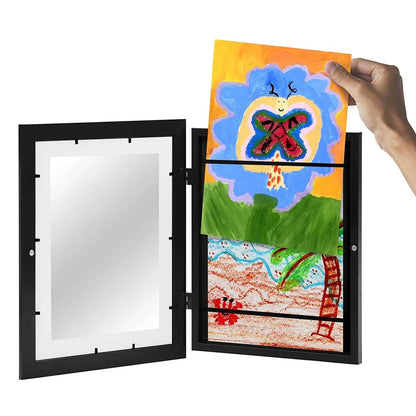 Royallure Magnetic Art Frame for Kids – Changeable Display for Photos, Drawings, and Paintings, 20x29cm Wood Frame 1