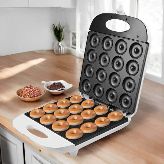 Royallure Mini Donut Maker Machine – Bake 16 Oil-Free Mini Donuts Quickly with Non-Stick Coating 0