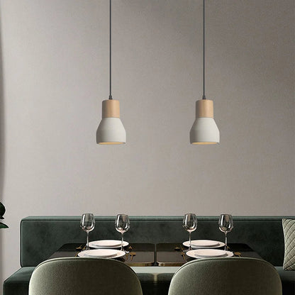 Royallure Minimalist Cement Pendant Light for Modern Kitchen and Dining Spaces 4
