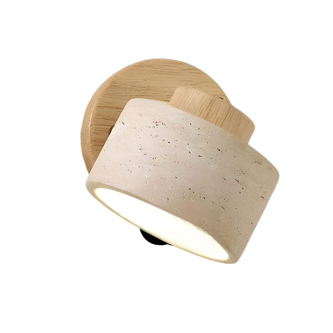 Royallure Minimalist Travertine Stone Wall Sconce Light for Ambient Illumination 1