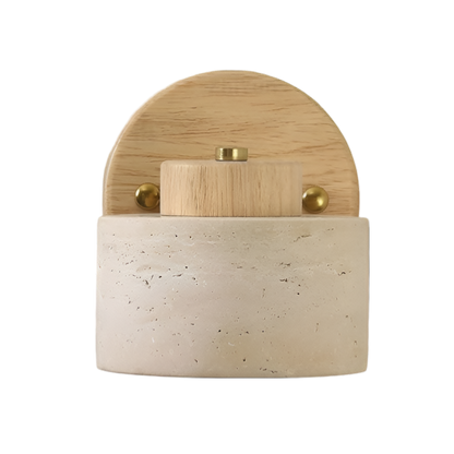 Royallure Minimalist Travertine Stone Wall Sconce Light for Ambient Illumination 2