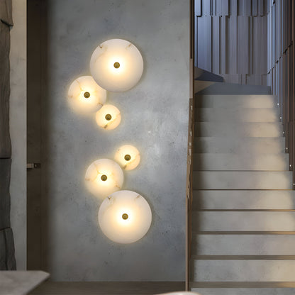 Royallure Modern Alabaster Wall Sconce Light with LED Illumination, 3000K Warm Light 4