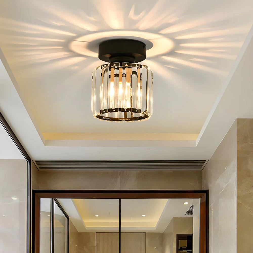 Royallure Modern Black Flush Mount Ceiling Light for Elegant Home Interiors 1