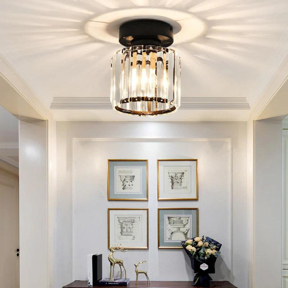 Royallure Modern Black Flush Mount Ceiling Light for Elegant Home Interiors 5