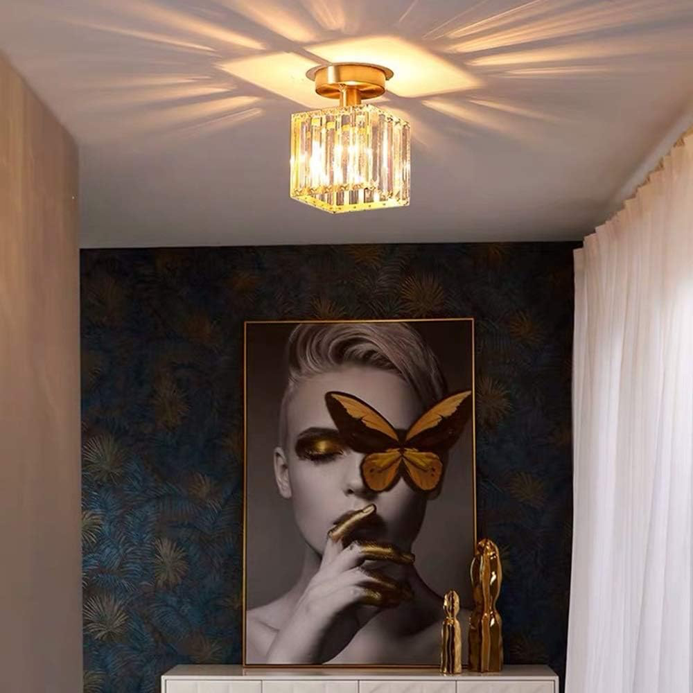 Royallure Modern Flush Mount Ceiling Light in Black and Gold Finish for Elegant Spaces 7