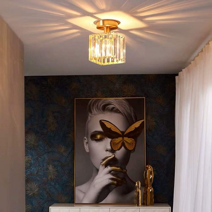 Royallure Modern Flush Mount Ceiling Light in Black and Gold Finish for Elegant Spaces 7