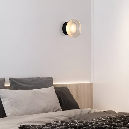 Royallure Modern Frosted Acrylic Round Wall Sconce Light for Elegant Illumination 2