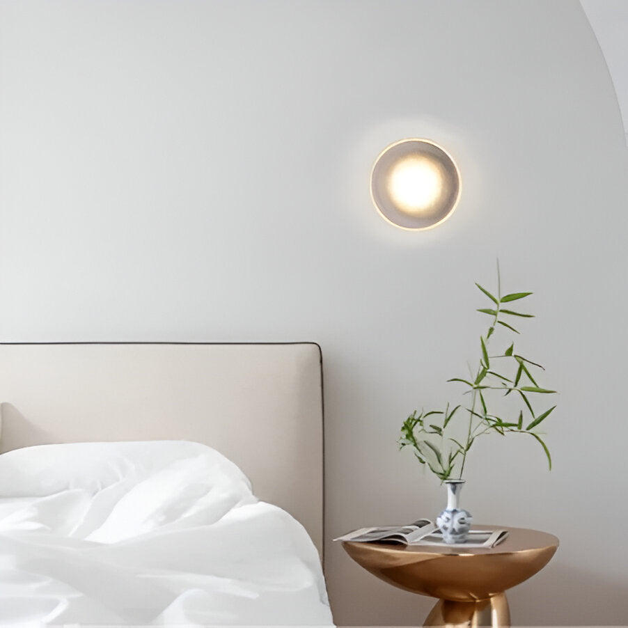 Royallure Modern Frosted Acrylic Round Wall Sconce Light for Elegant Illumination 3