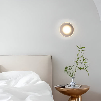 Royallure Modern Frosted Acrylic Round Wall Sconce Light for Elegant Illumination 3