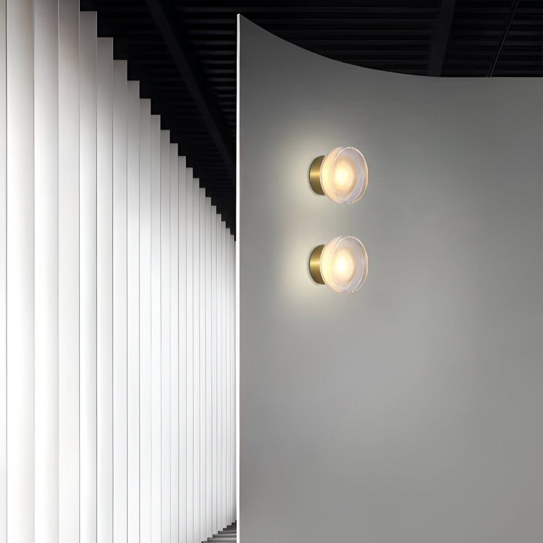 Royallure Modern Frosted Acrylic Round Wall Sconce Light for Elegant Illumination 6