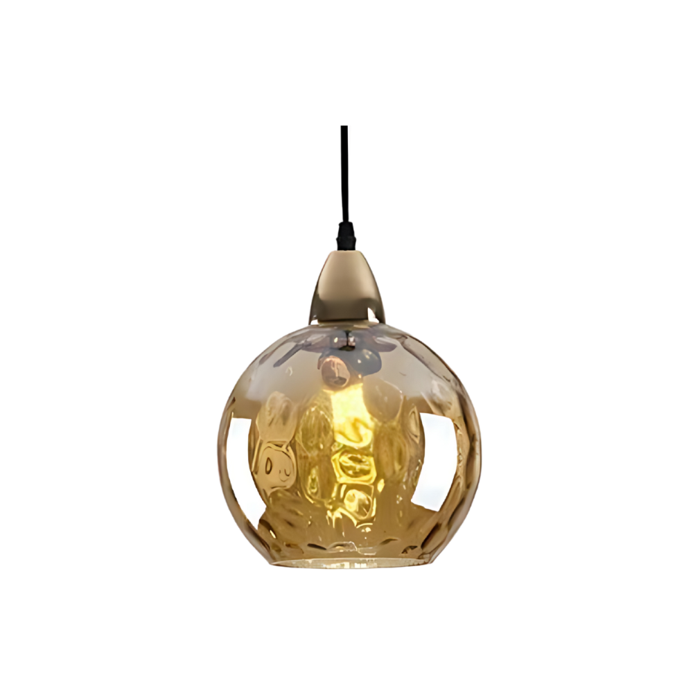 Royallure Modern Glass Pendant Light - Rippled Design for Kitchen Pendant Lighting 1