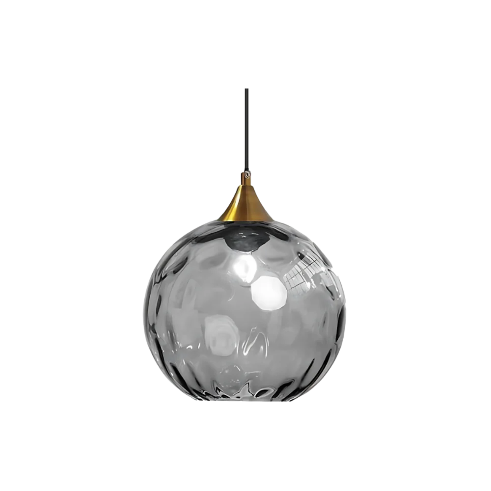 Royallure Modern Glass Pendant Light - Rippled Design for Kitchen Pendant Lighting 14