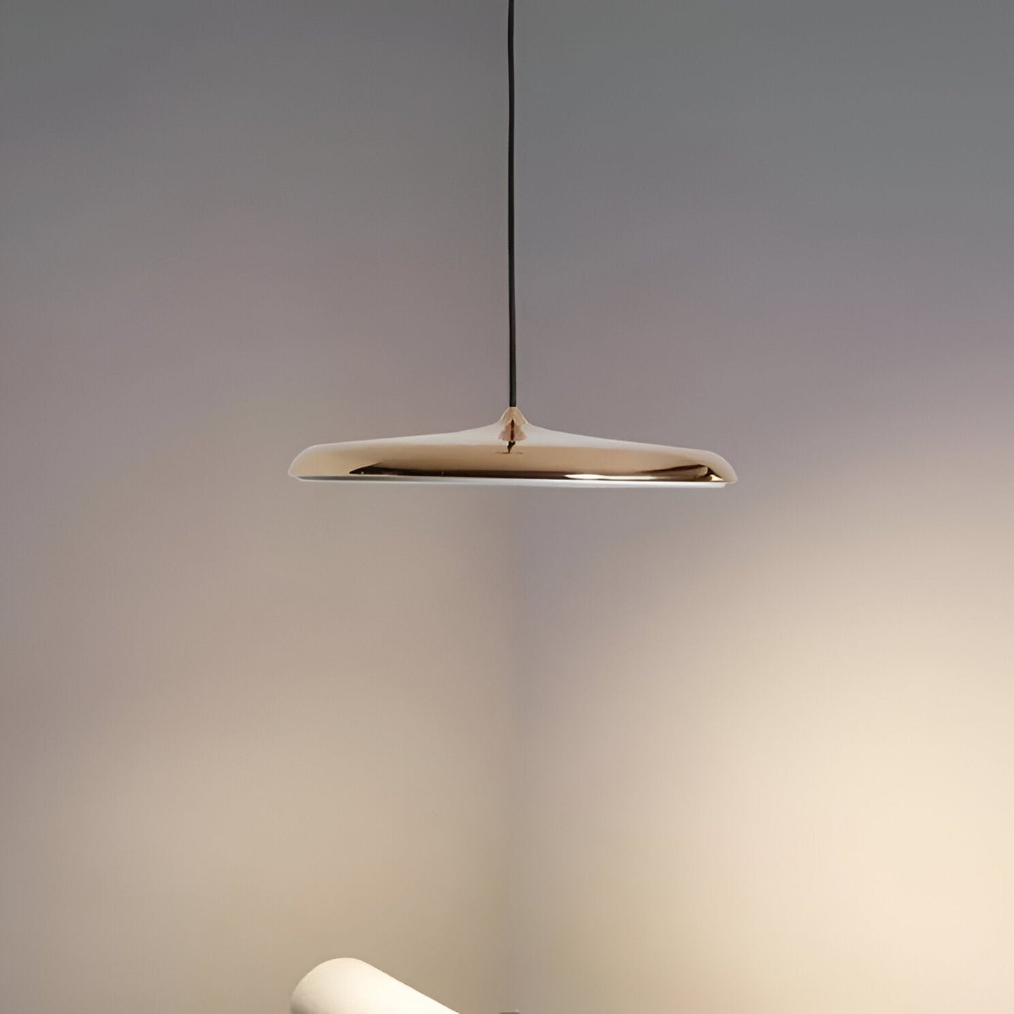 Royallure Modern Kitchen Pendant Light, Adjustable Height Flying Saucer Design, LED 8
