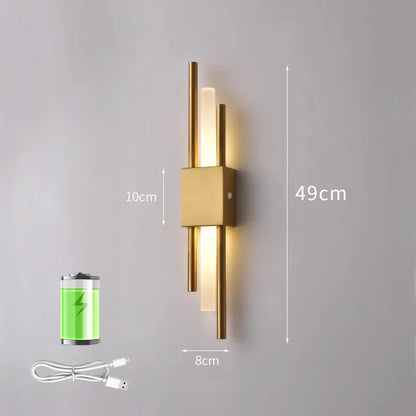 Royallure Modern LED Wall Sconce Lamp with USB Charging – Stylish Wall Lights for Bedroom and Living Room Decor 9