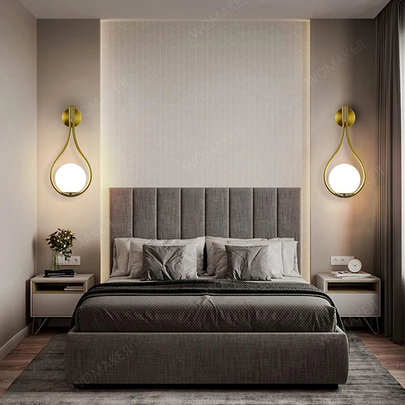 Royallure Modern LED Wall Sconce Light with USB Charging & Remote Control – Adjustable Dimming for Bedroom & Home Decor 2