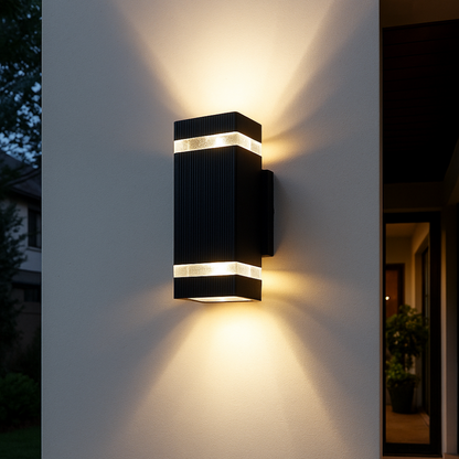 Royallure Modern Outdoor Wall Sconce, Waterproof Up Down LED Exterior Light 0