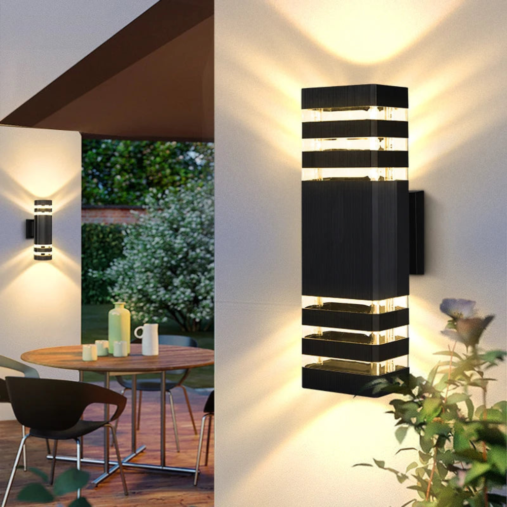 Royallure Modern Outdoor Wall Sconce, Waterproof Up Down LED Exterior Light 1