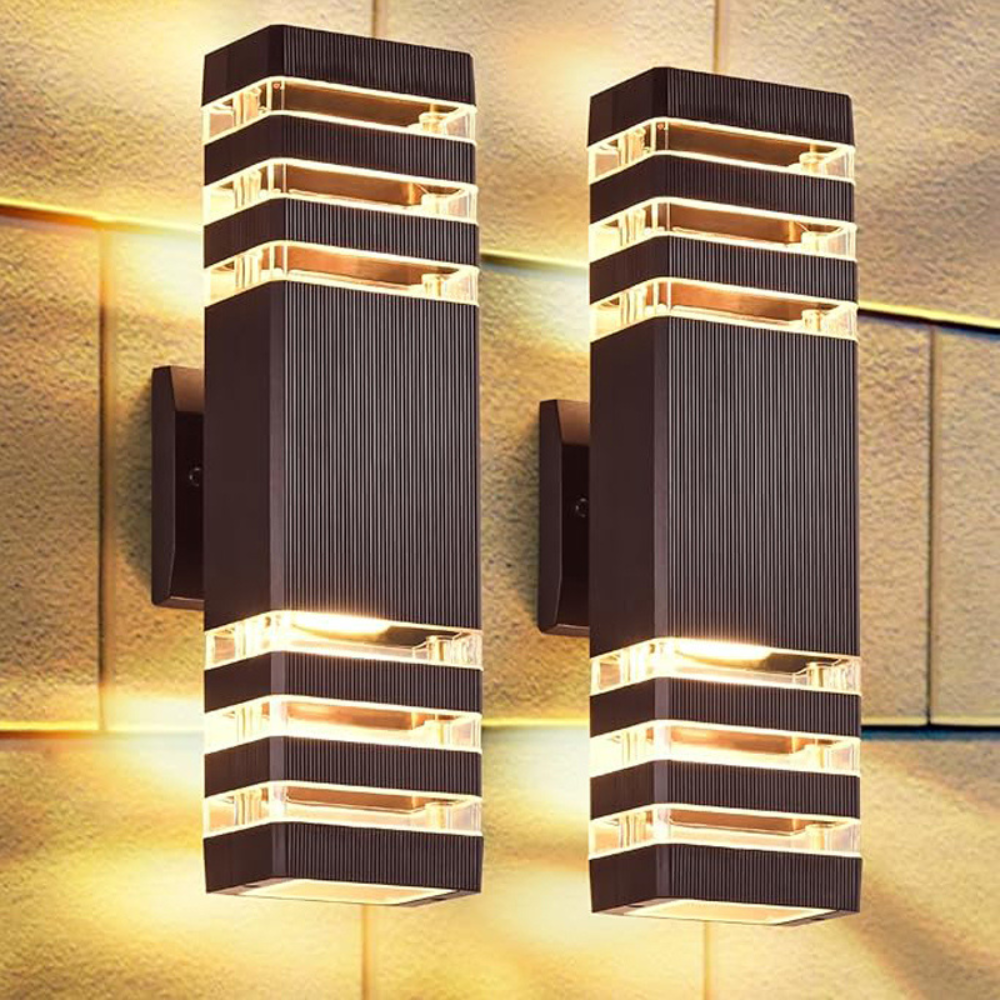 Royallure Modern Outdoor Wall Sconce, Waterproof Up Down LED Exterior Light 2