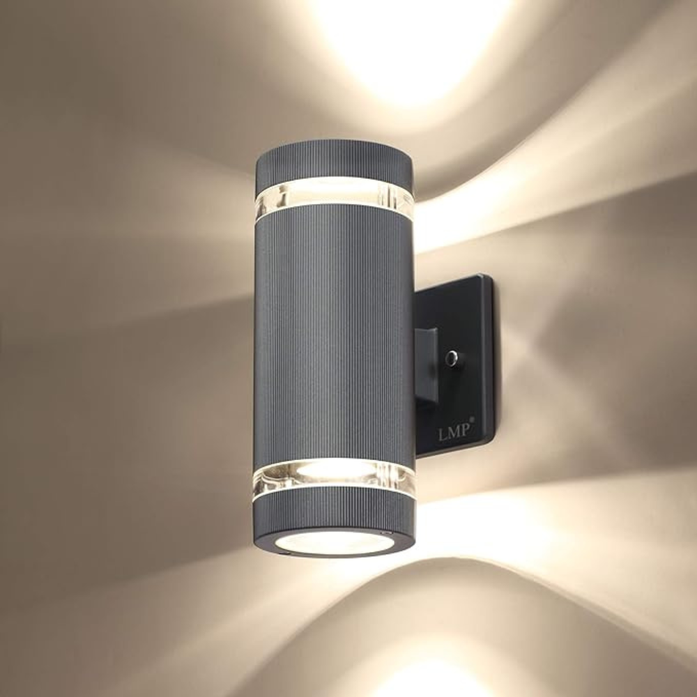 Royallure Modern Outdoor Wall Sconce, Waterproof Up Down LED Exterior Light 6