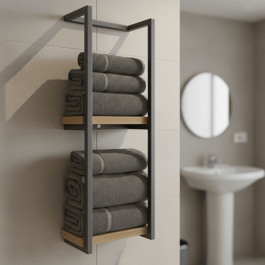 Royallure Modern Wall Mounted Towel Rack in Rust-Resistant Stainless Steel 0