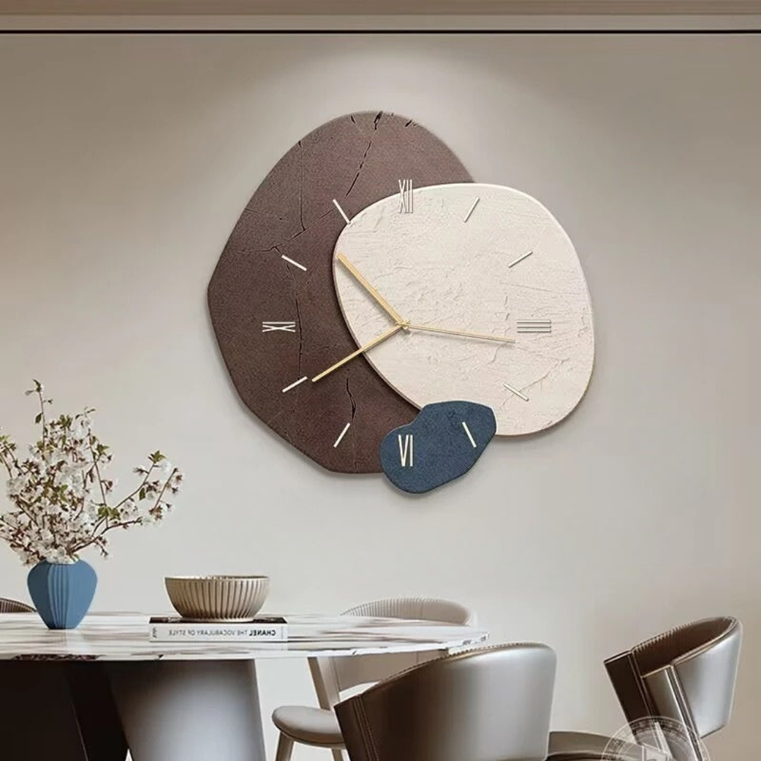 Royallure Modern Wood Wall Clock with LED Backlight, Silent Quartz Movement Decor 1