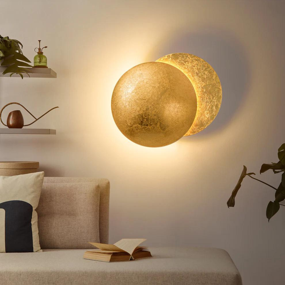 Royallure Moon-Phase Wall Sconce - Unique Metal Wall Light for Ambient Decor 1