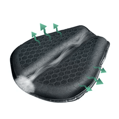 Royallure Motorcycle Gel Seat Pad – Shock Absorption, Anti-Slip Design, Petal-Shaped Cushion for Long Rides 1