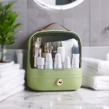 Royallure Multi-Compartment Makeup Organizer Box – Waterproof Cosmetic Storage for Vanity and Accessories 1