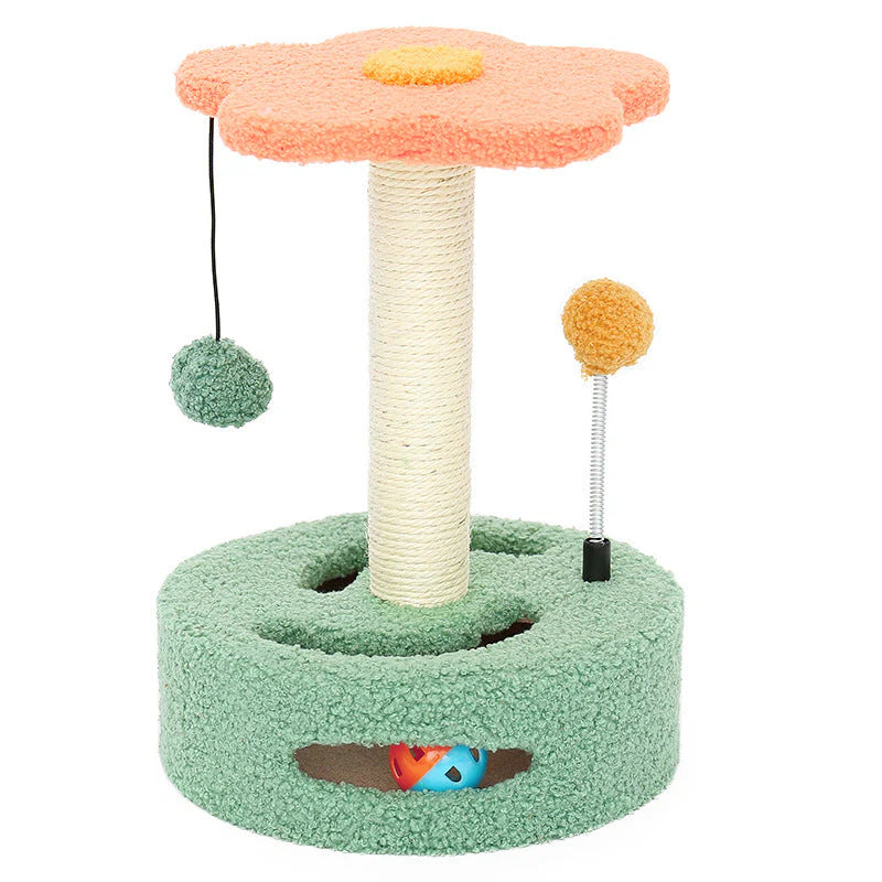 Royallure Multifunctional Cat Scratch Tower with Cozy Resting Areas 0