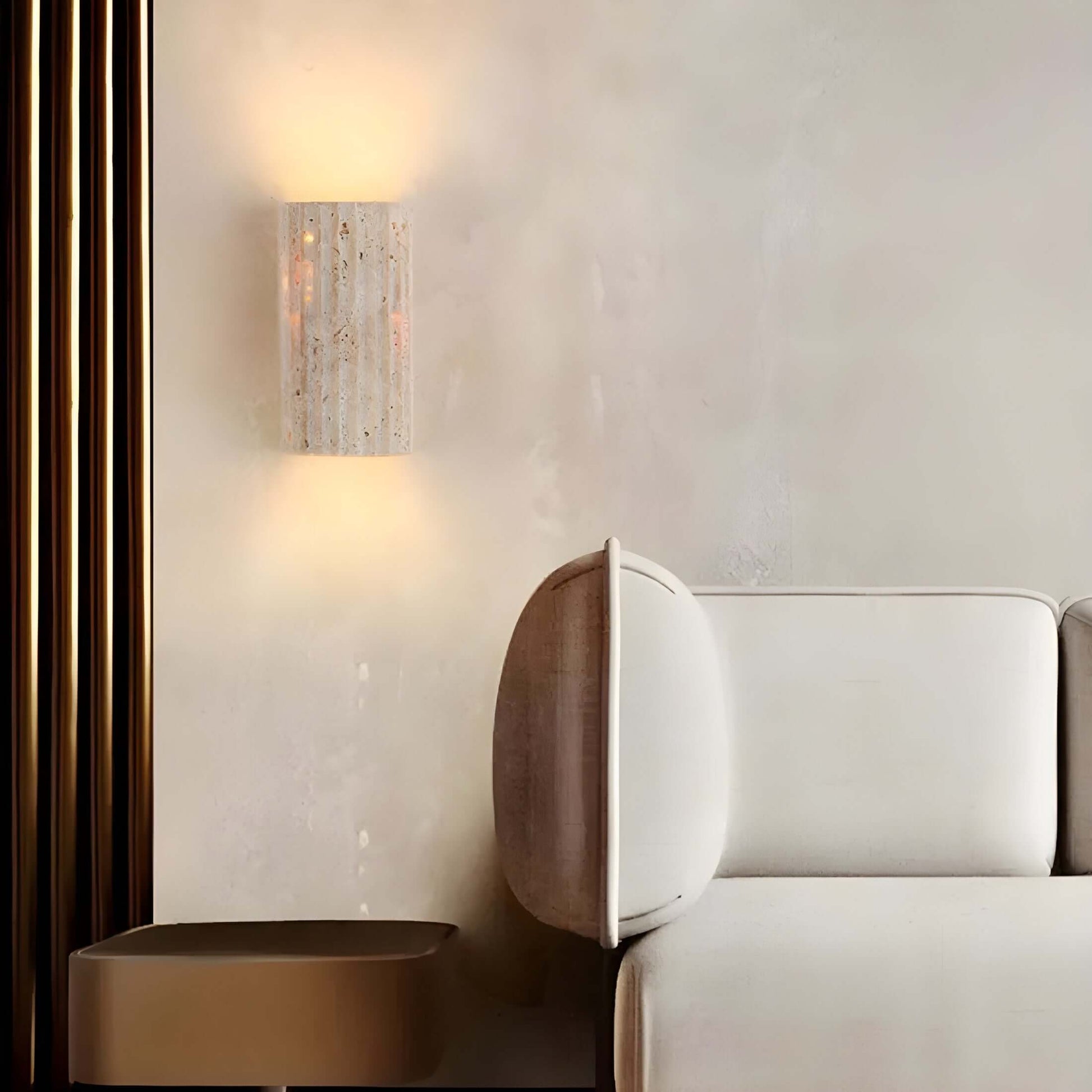 Royallure Natural Stone Wall Sconce – Unique Warm LED Wall Lamp for Living Room, Bedroom, and Hallway Decor 3