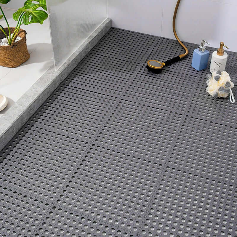 Royallure Non-Slip Bath Mat Set – Waterproof, Mold-Resistant Rubber Bathroom Rugs, 11.8 x 11.8 for Safe Showering 0