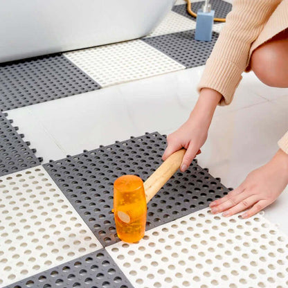 Royallure Non-Slip Bath Mat Set – Waterproof, Mold-Resistant Rubber Bathroom Rugs, 11.8 x 11.8 for Safe Showering 4