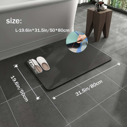 Royallure Non-Slip Bath Mat – Quick-Dry Diatomite Bathroom Rug with Geometric Design, Ultra-Absorbent, Available in Multiple Sizes 6