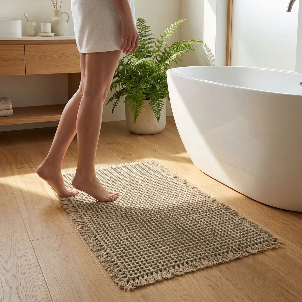 Royallure Non-Slip Bath Mat, Ultra-Absorbent Quick-Dry Bathroom Rug, Soft Waffle Design 2