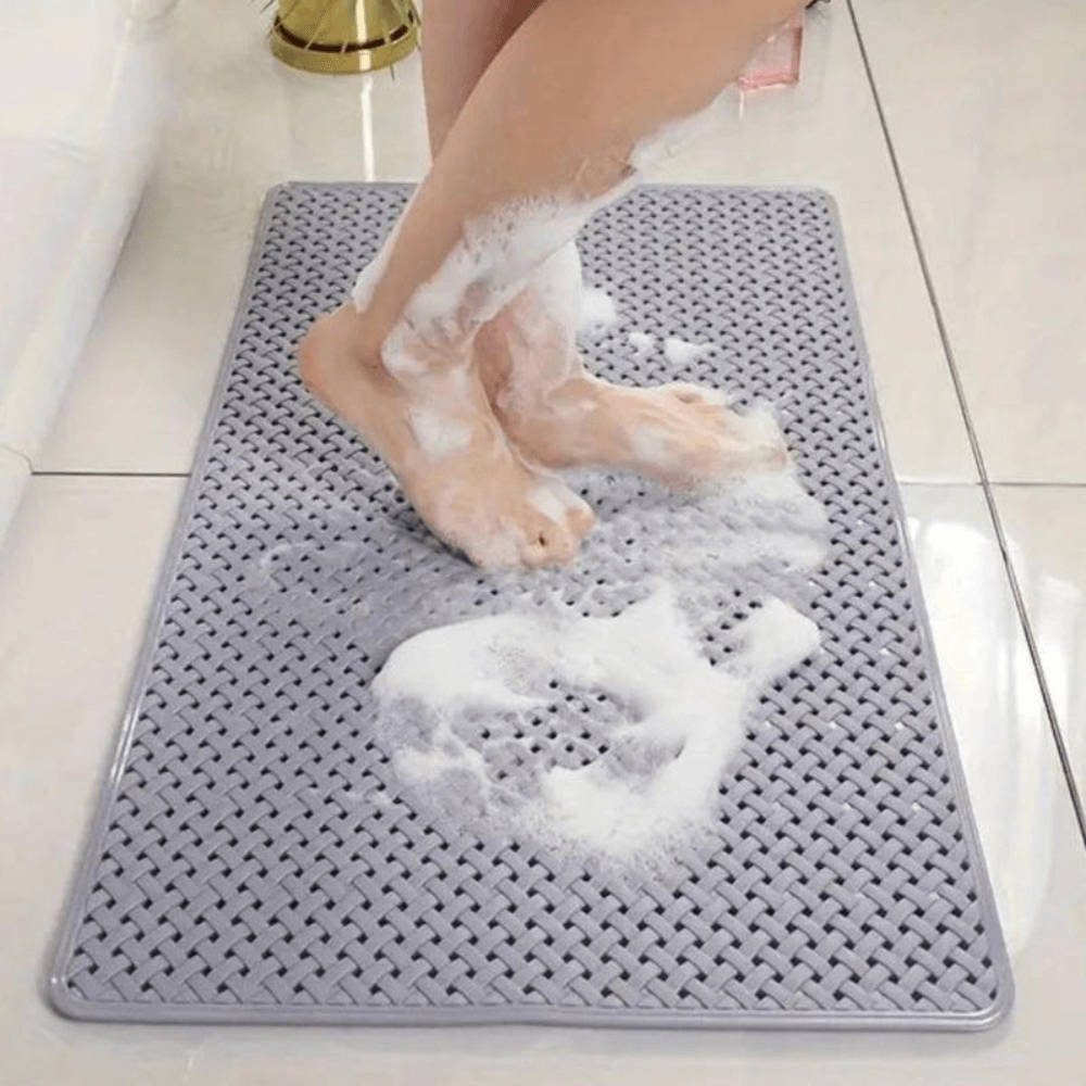 Royallure Non-Slip Bathtub Mat with Drain Holes – Anti-Mold PVC Non Skid Bath Mat for Elderly and Kids, 14.1 x 11.8 Inches 3