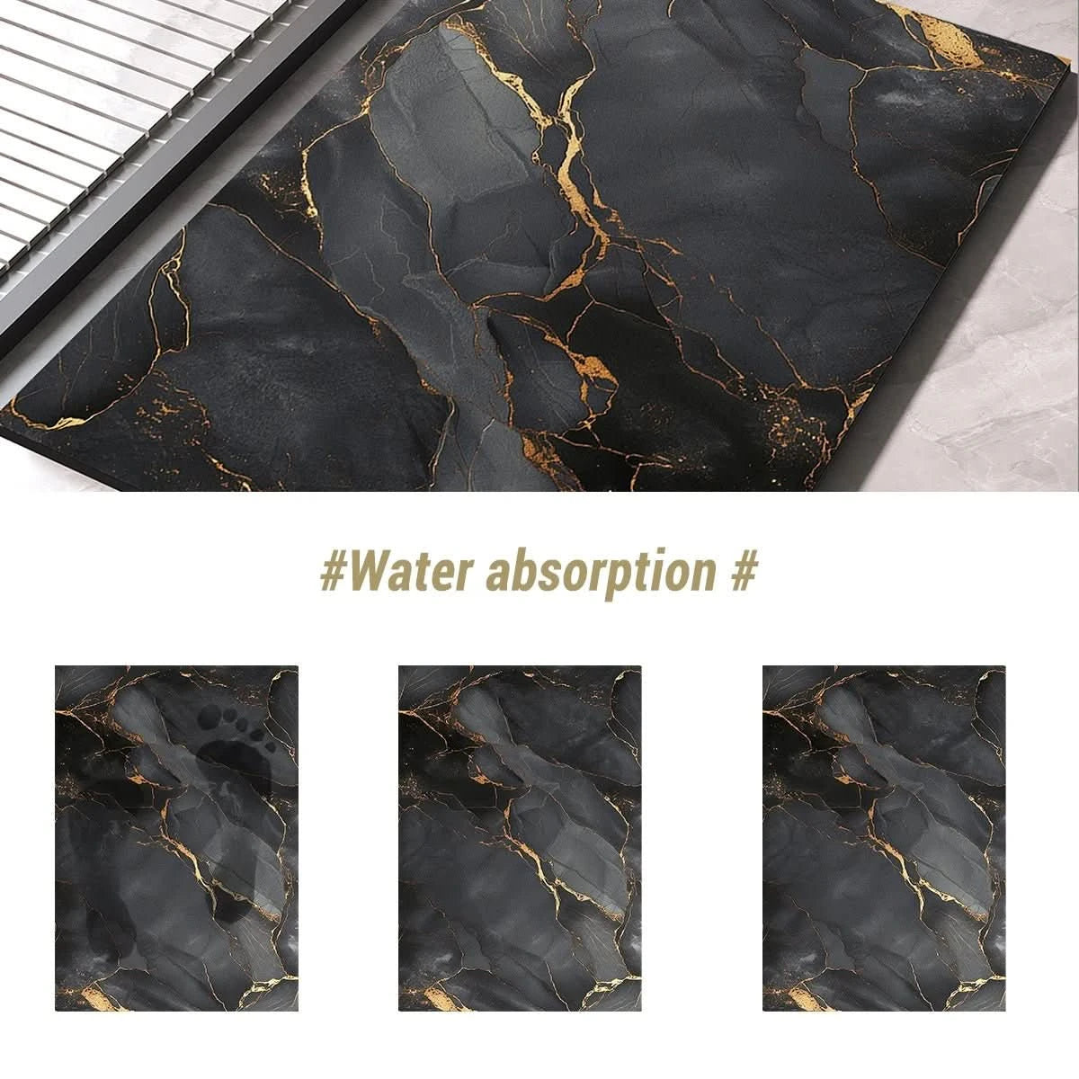 Royallure Non-Slip Diatom Bath Mat, Quick-Drying Bathroom Mat for Safe Steps 5