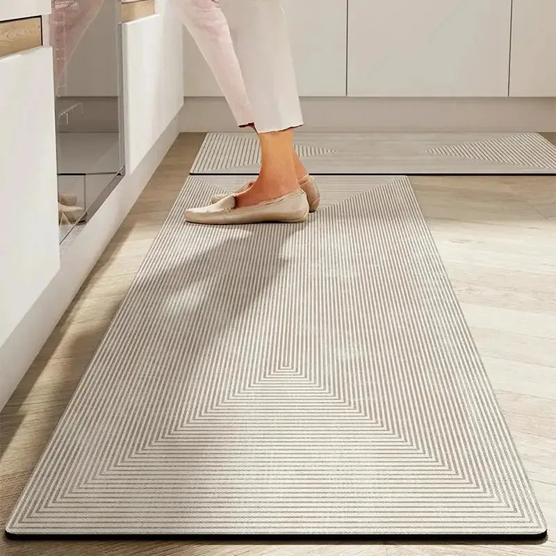 Royallure Non-Slip Diatomaceous Earth Kitchen Mat – Absorbent, Dirt-Resistant, 18x30 Inches, Stylish Kitchen Floor Rug 1