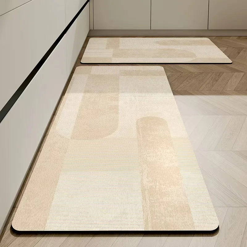 Royallure Non-Slip Diatomaceous Earth Kitchen Mat – Absorbent, Dirt-Resistant, 18x30 Inches, Stylish Kitchen Floor Rug 11
