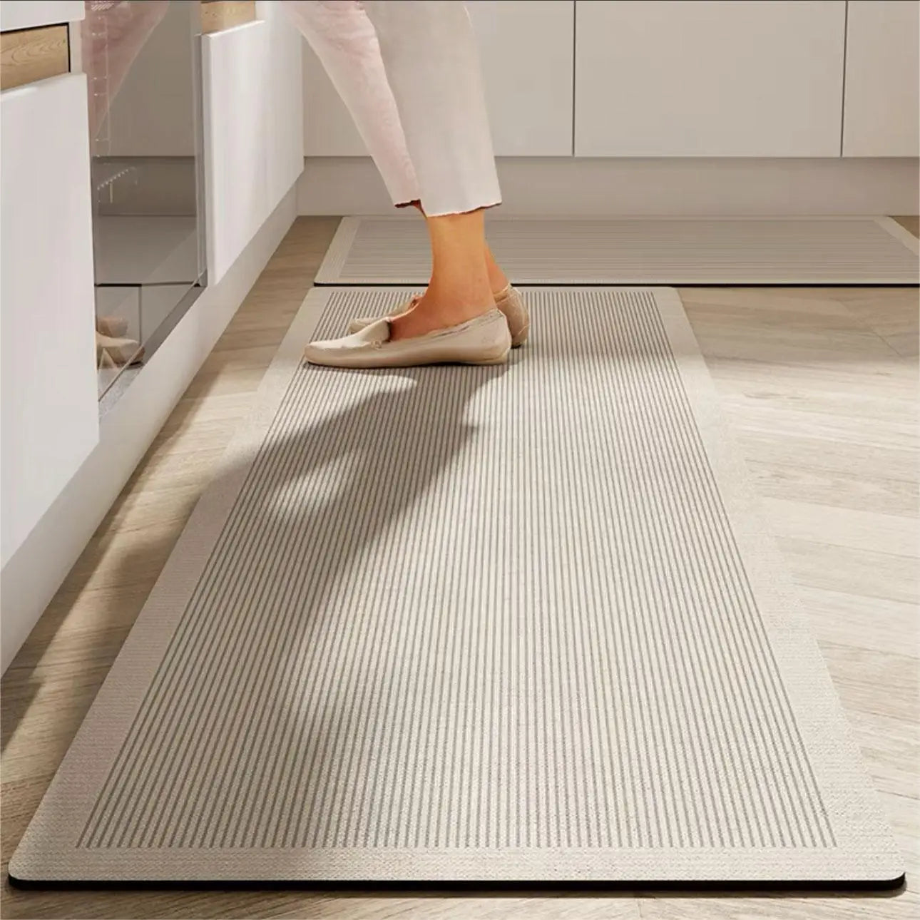 Royallure Non-Slip Diatomaceous Earth Kitchen Mat – Absorbent, Dirt-Resistant, 18x30 Inches, Stylish Kitchen Floor Rug 12
