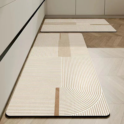 Royallure Non-Slip Diatomaceous Earth Kitchen Mat – Absorbent, Dirt-Resistant, 18x30 Inches, Stylish Kitchen Floor Rug 2