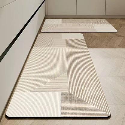 Royallure Non-Slip Diatomaceous Earth Kitchen Mat – Absorbent, Dirt-Resistant, 18x30 Inches, Stylish Kitchen Floor Rug 3