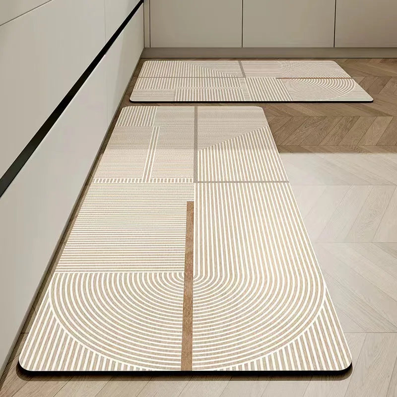Royallure Non-Slip Diatomaceous Earth Kitchen Mat – Absorbent, Dirt-Resistant, 18x30 Inches, Stylish Kitchen Floor Rug 5