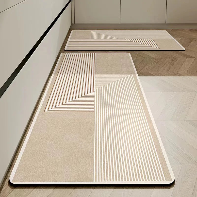 Royallure Non-Slip Diatomaceous Earth Kitchen Mat – Absorbent, Dirt-Resistant, 18x30 Inches, Stylish Kitchen Floor Rug 6
