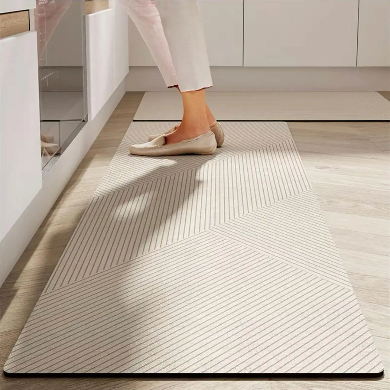 Royallure Non-Slip Diatomaceous Earth Kitchen Mat – Absorbent, Dirt-Resistant, 18x30 Inches, Stylish Kitchen Floor Rug 7