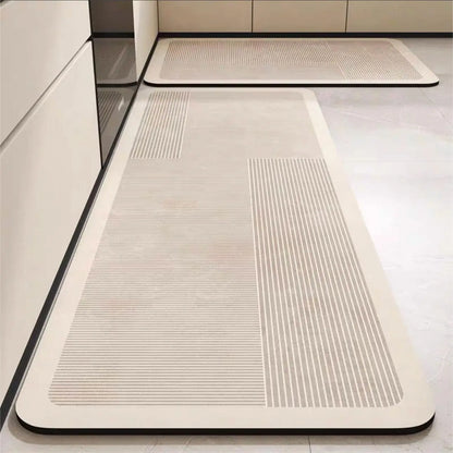 Royallure Non-Slip Diatomaceous Earth Kitchen Mat – Absorbent, Dirt-Resistant, 18x30 Inches, Stylish Kitchen Floor Rug 8