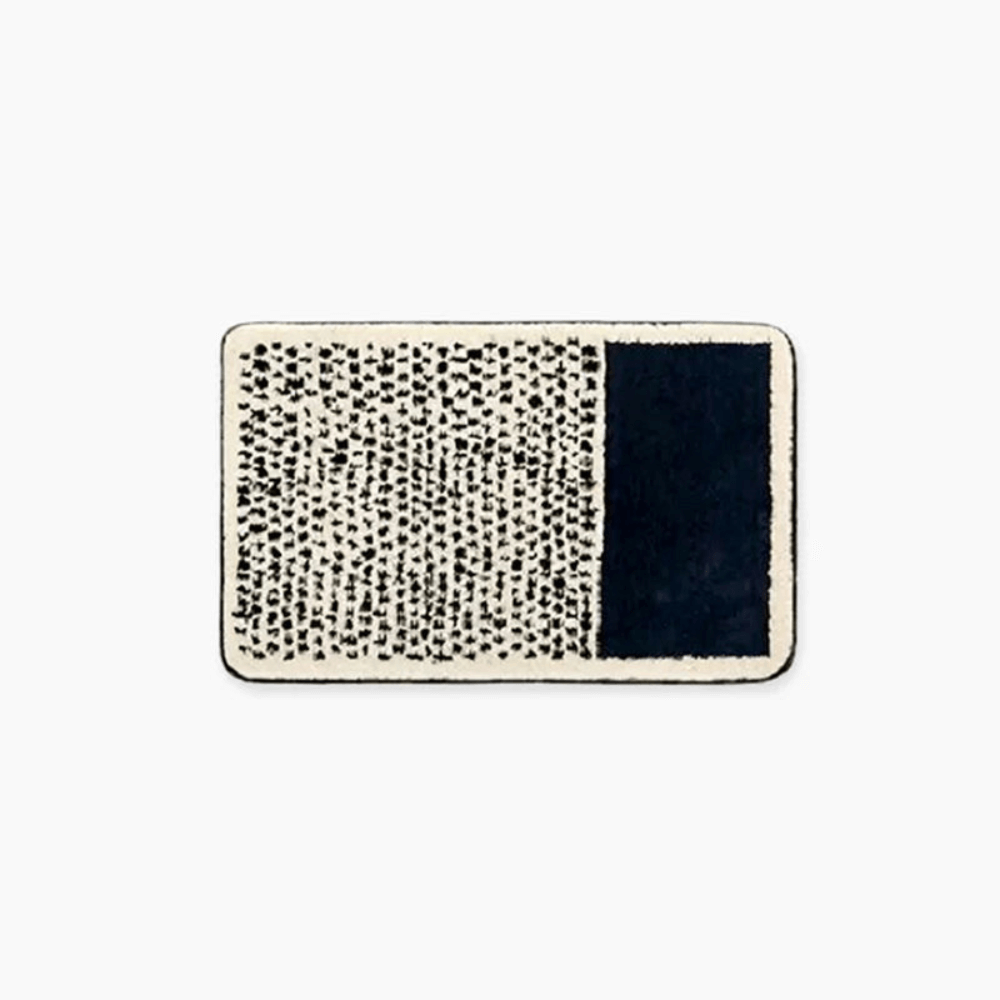 Royallure Non-Slip Microfiber Bath Mat – Soft and Absorbent Bathroom Rug in Modern Abstract Design, Available in Multiple Sizes 0