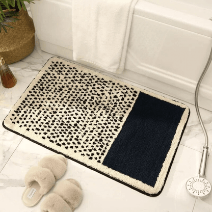 Royallure Non-Slip Microfiber Bath Mat – Soft and Absorbent Bathroom Rug in Modern Abstract Design, Available in Multiple Sizes 3