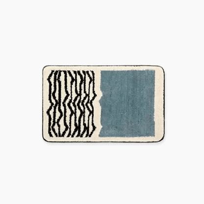 Royallure Non-Slip Microfiber Bath Mat – Soft and Absorbent Bathroom Rug in Modern Abstract Design, Available in Multiple Sizes 6