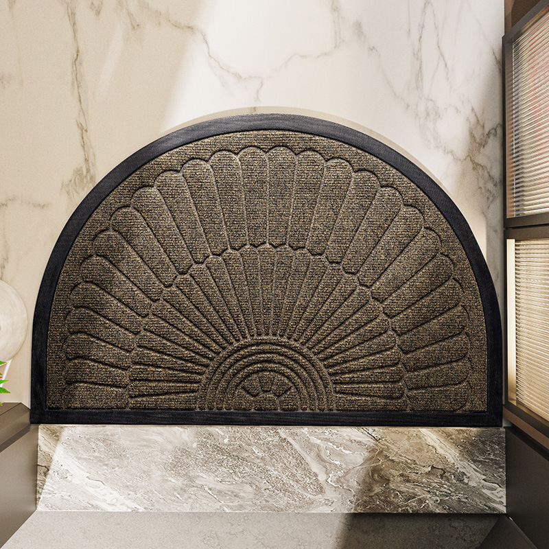 Royallure Non-Slip Semi-Circular Door Mat for Indoor and Outdoor Use, Welcome Mat 4