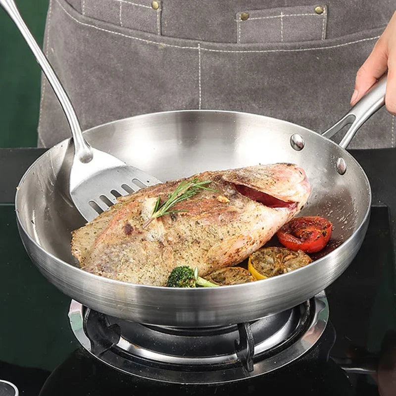Royallure Non-Stick Frying Pan - Best Stainless Steel Cookware for Gas and Induction Stoves, 22cm to 28cm Sizes 4
